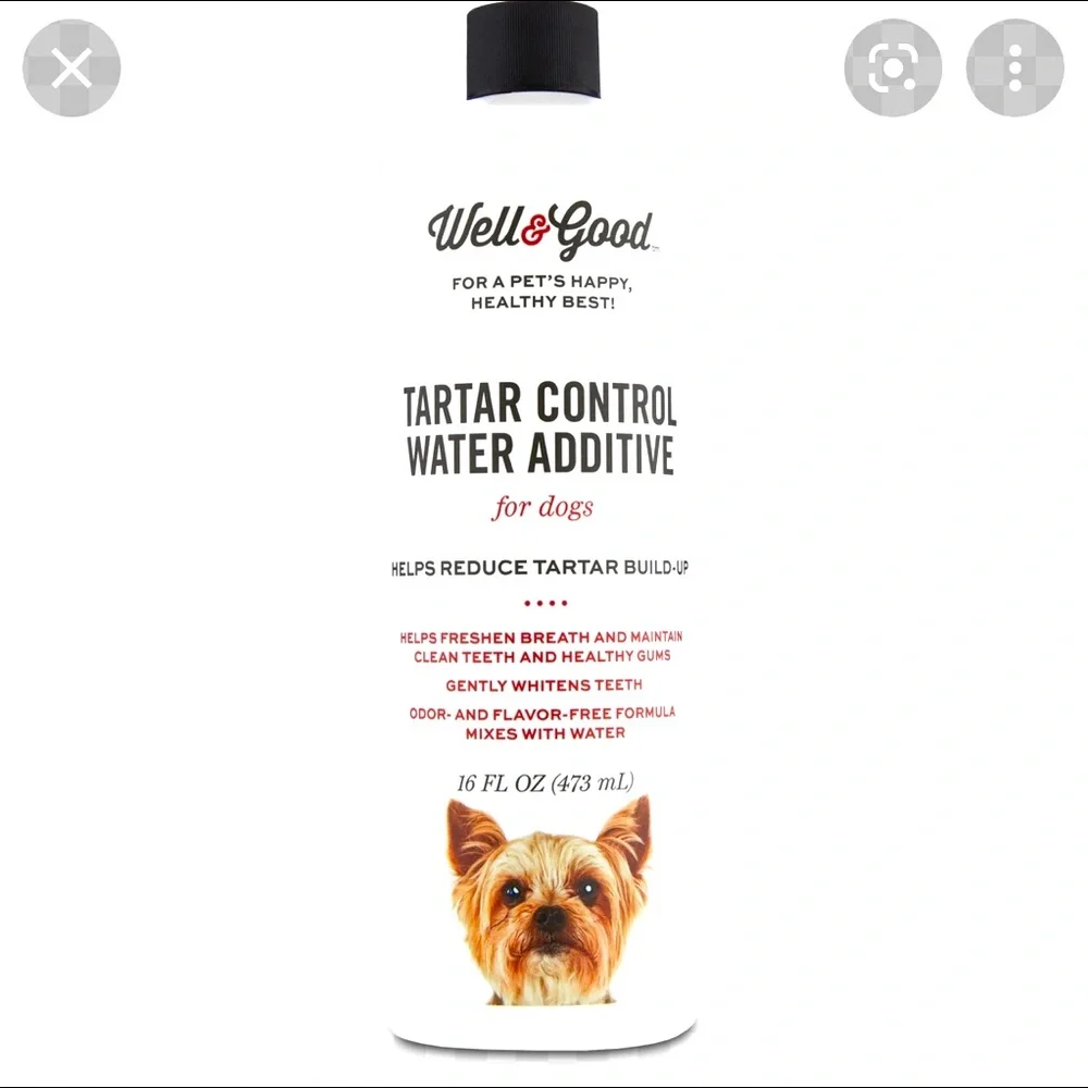 Well & Good Tarter Control Water Additive for Dogs